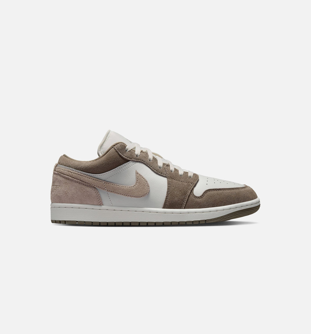 Air Jordan 1 Low 男士休闲运动鞋 - 橄榄灰/谜石色/峰顶白
