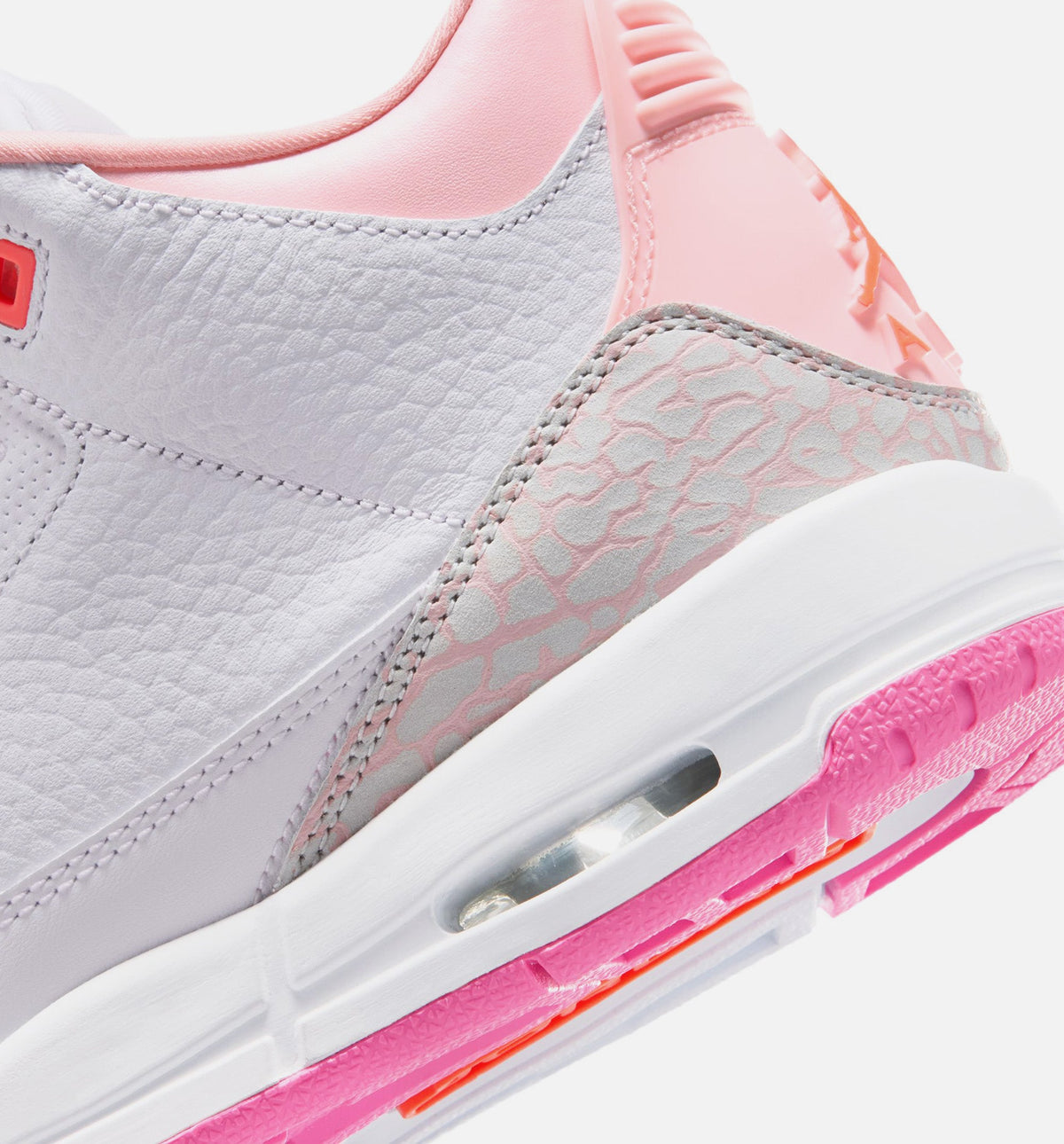 Air Jordan 3 Retro Spring Flowers 大童休闲运动鞋 - 珍珠粉/花粉/粉光/超级橙