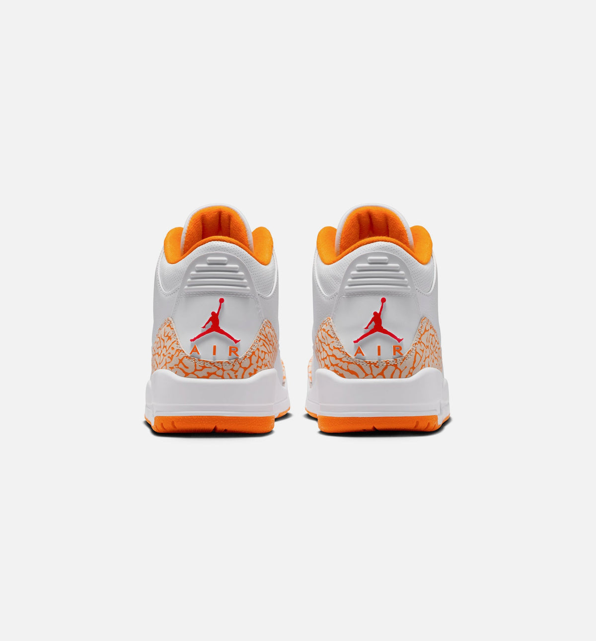 Air Jordan 3 Retro Orange Citrus 女子休闲运动鞋 - 白/橘色