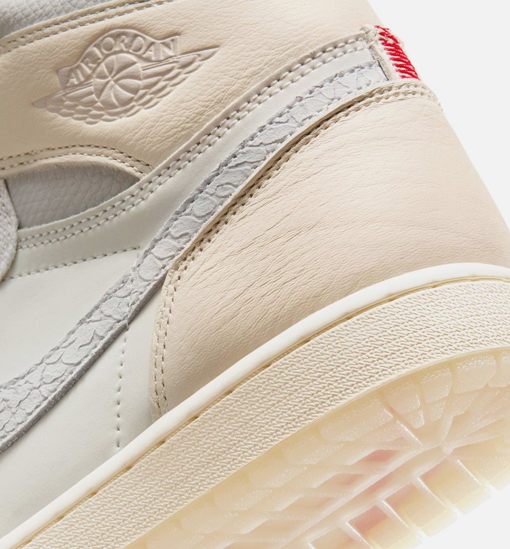 Air Jordan 1 Retro High OG 男士休闲运动鞋 - 帆白/大学红/淡象牙白