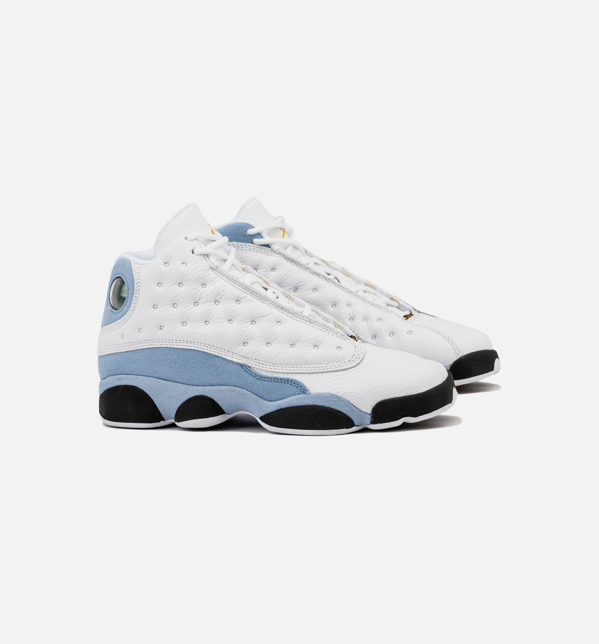 Air Jordan 13 Retro Blue Grey 大童休闲运动鞋 - 白色/蓝灰色/黑色/赭黄色