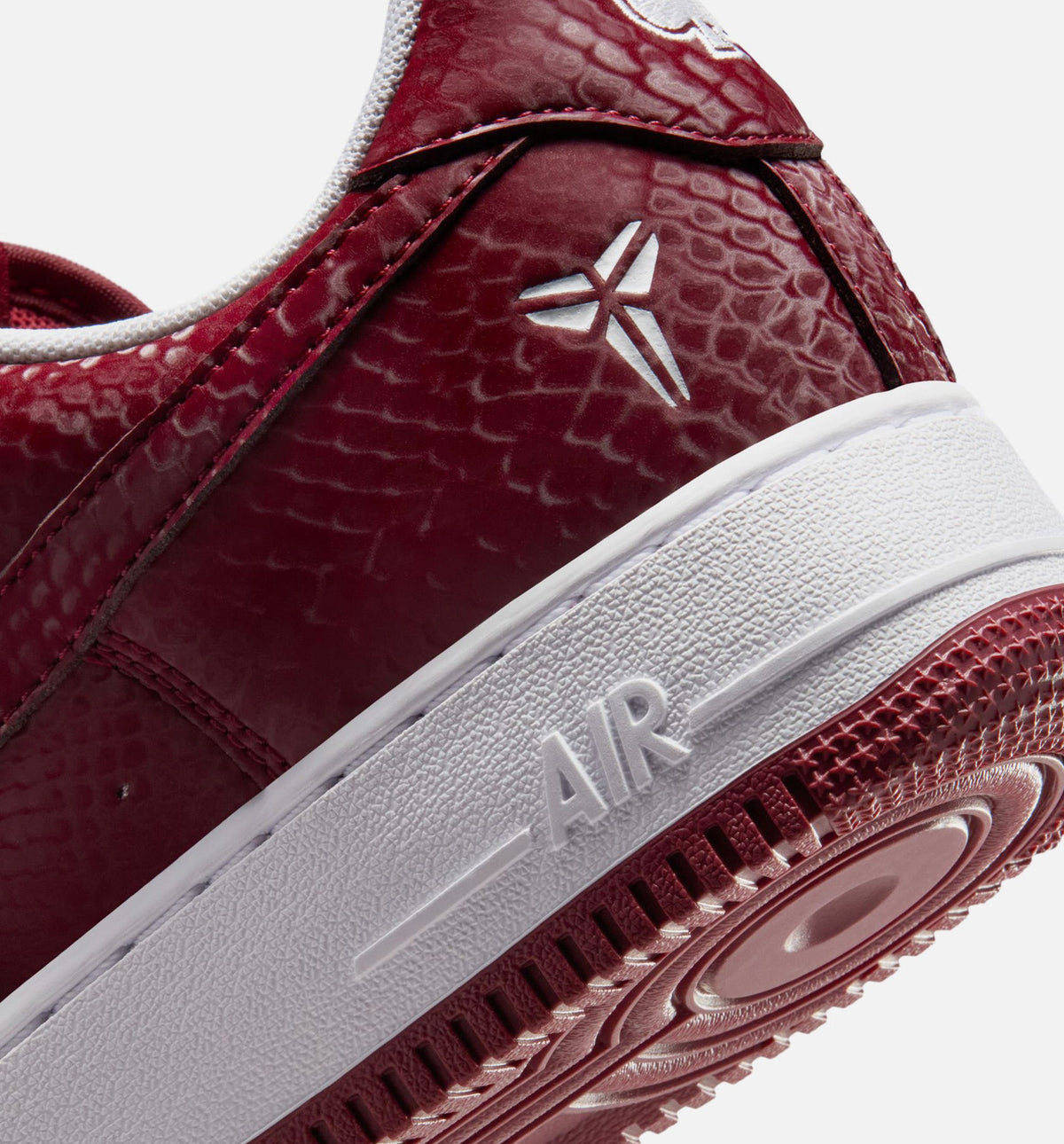 Kobe Air Force 1 Low Merion 男士休闲运动鞋 - 团队红/白色