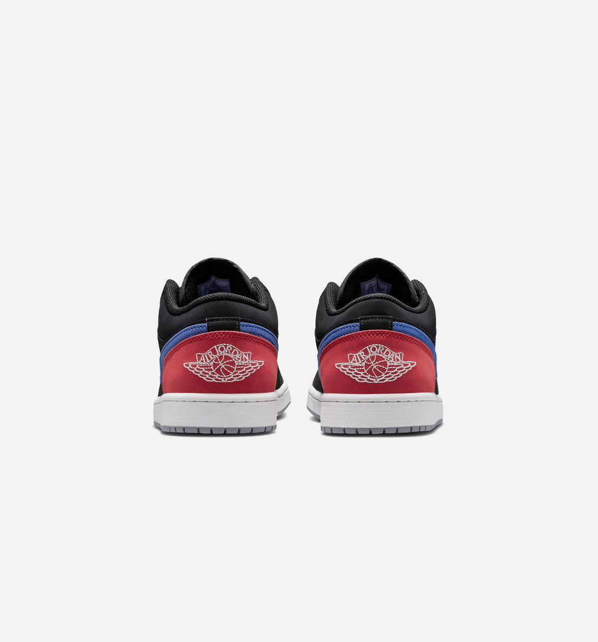 Air Jordan 1 Low 男士休闲运动鞋 - 黑/峰顶白/真蓝/校队红