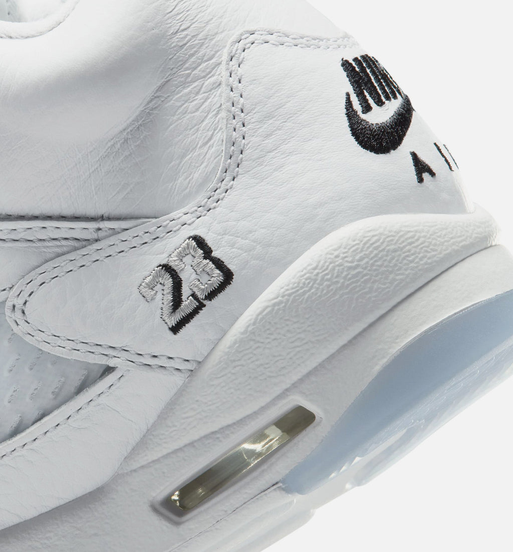 Air Jordan 5 Retro OG White Metallic 大童休闲运动鞋 - 白色/黑色/金属银