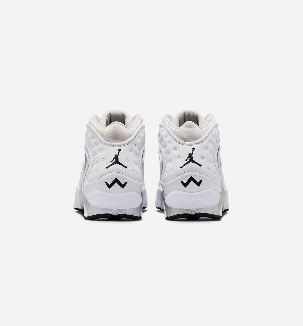 Air Jordan OG 女士休闲运动鞋 - 白色/黑色/金属银