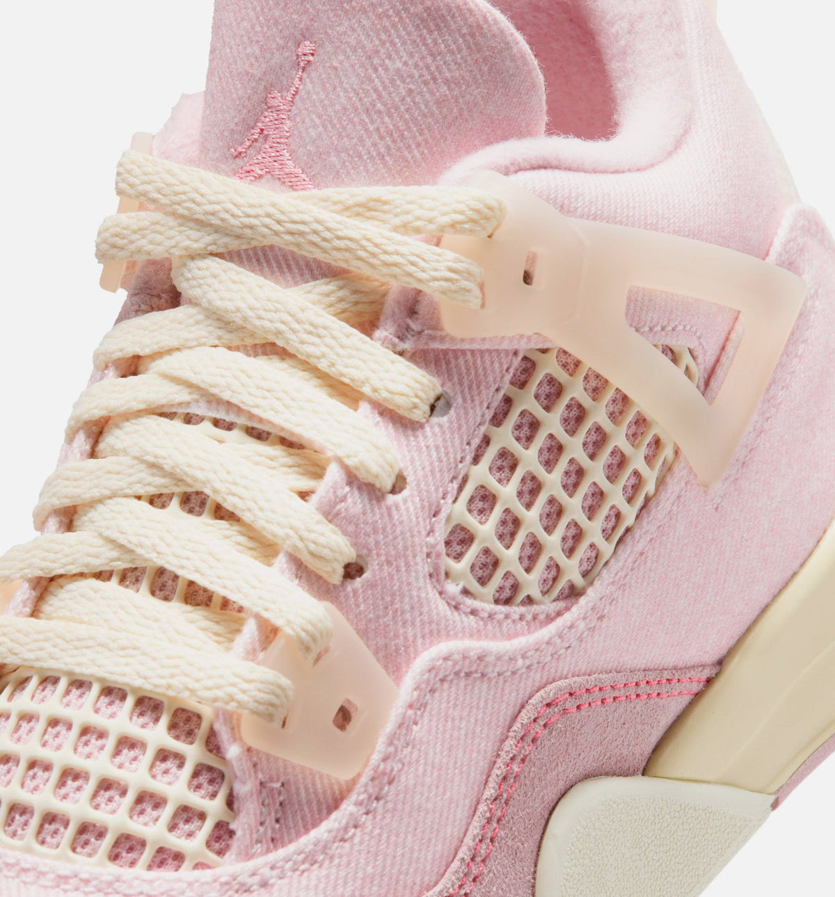 Air Jordan 4 Retro Pink Pearl And Iced Carmine 学龄前儿童休闲运动鞋 - 珍珠粉/冰胭脂红/椰奶白