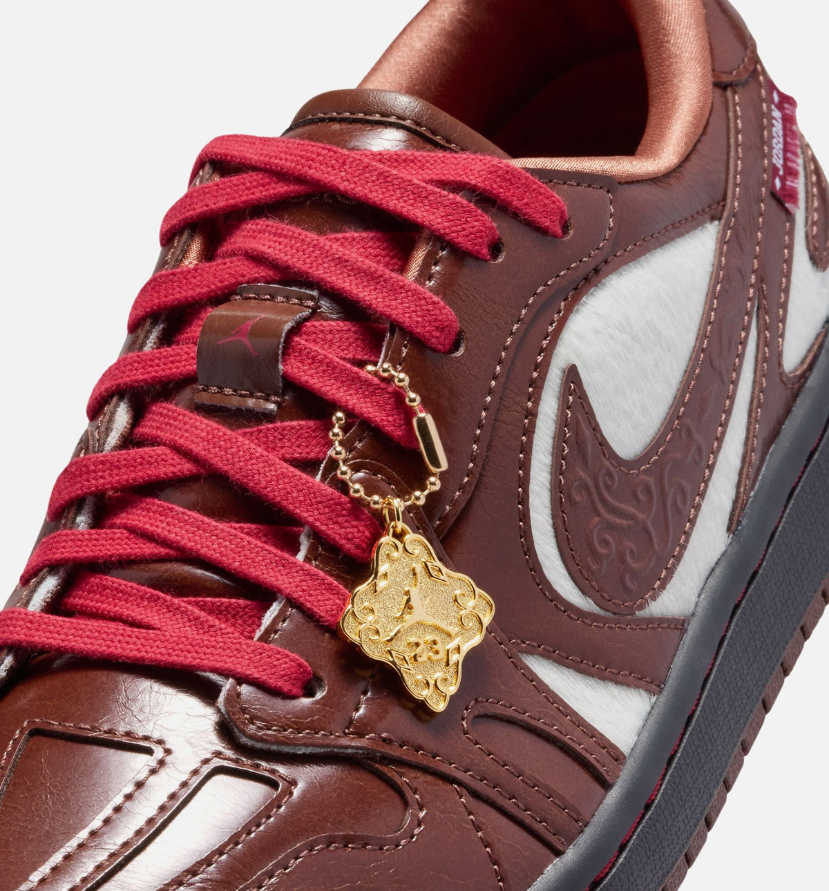 Air Jordan 1 Low 新春限定女子休闲运动鞋 - 浅巧克力/黑