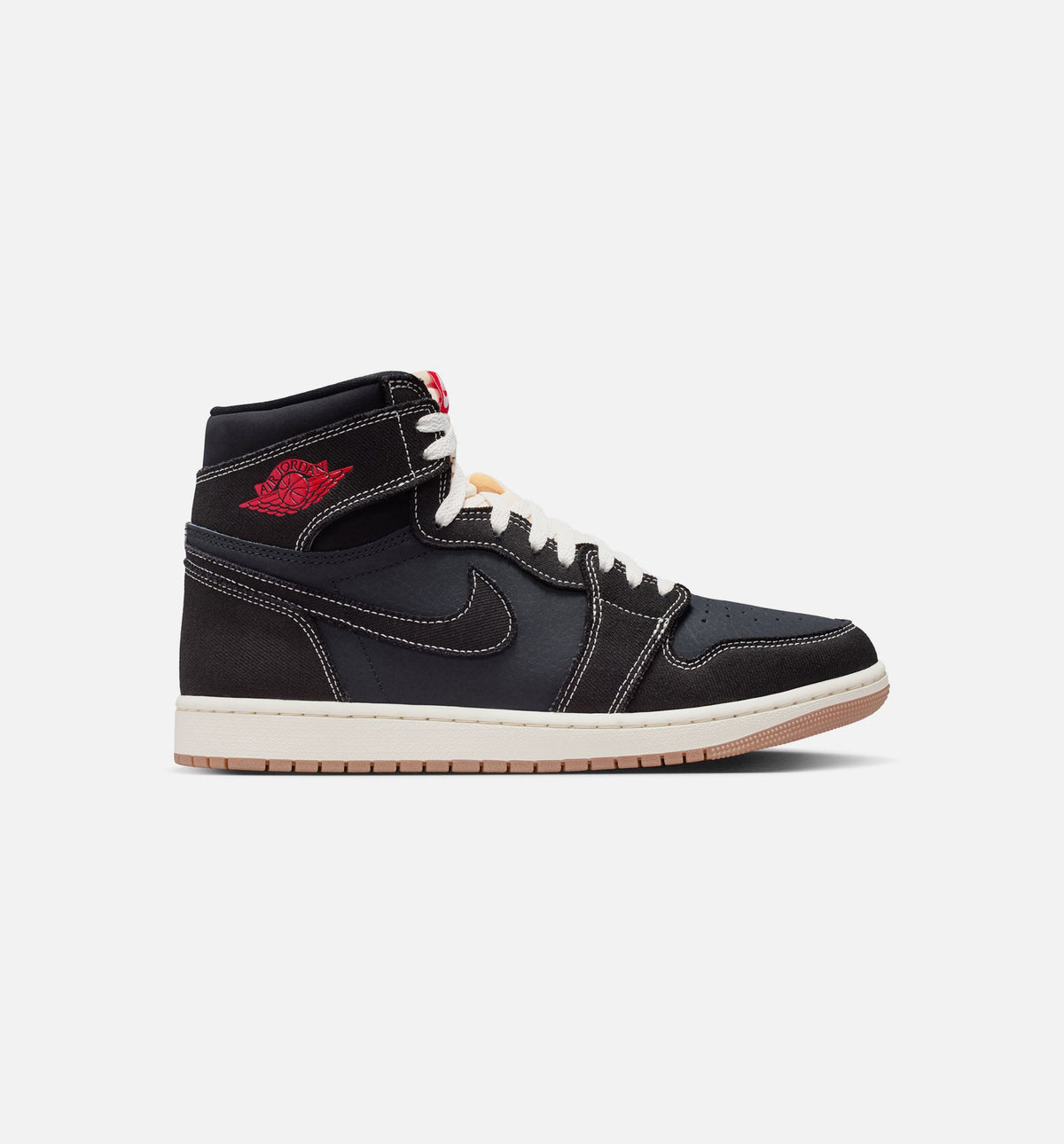 Air Jordan 1 Retro High OG Flight Club 男士休闲运动鞋 - 黑/大学红/帆白/生胶底