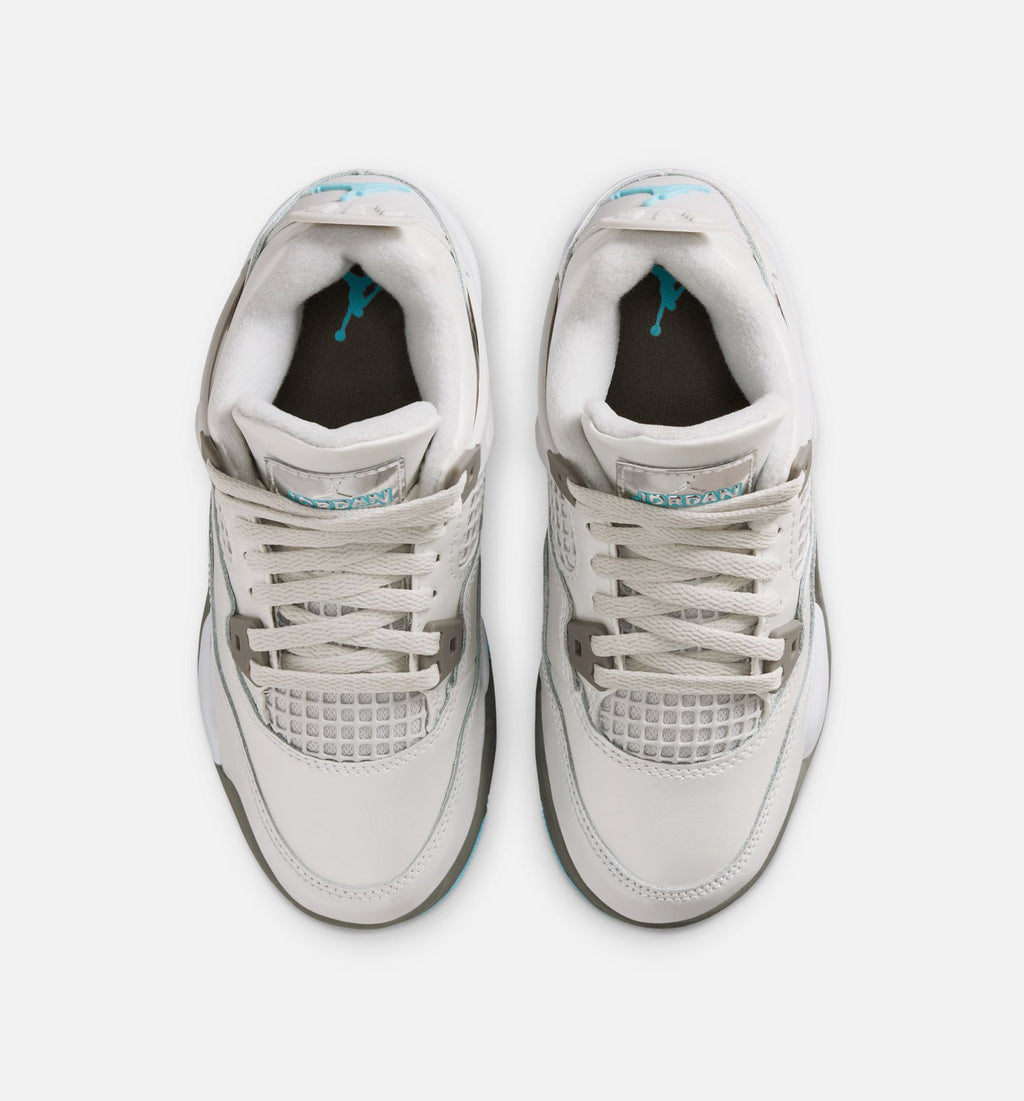 Air Jordan 4 Retro 小童休闲鞋 - 光子灰/冰蓝/锡灰