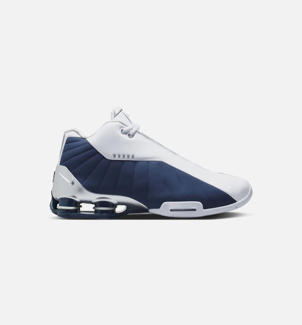 Shox BB4 Olympic 男士休闲运动鞋 - 白色/午夜海军蓝/金属银