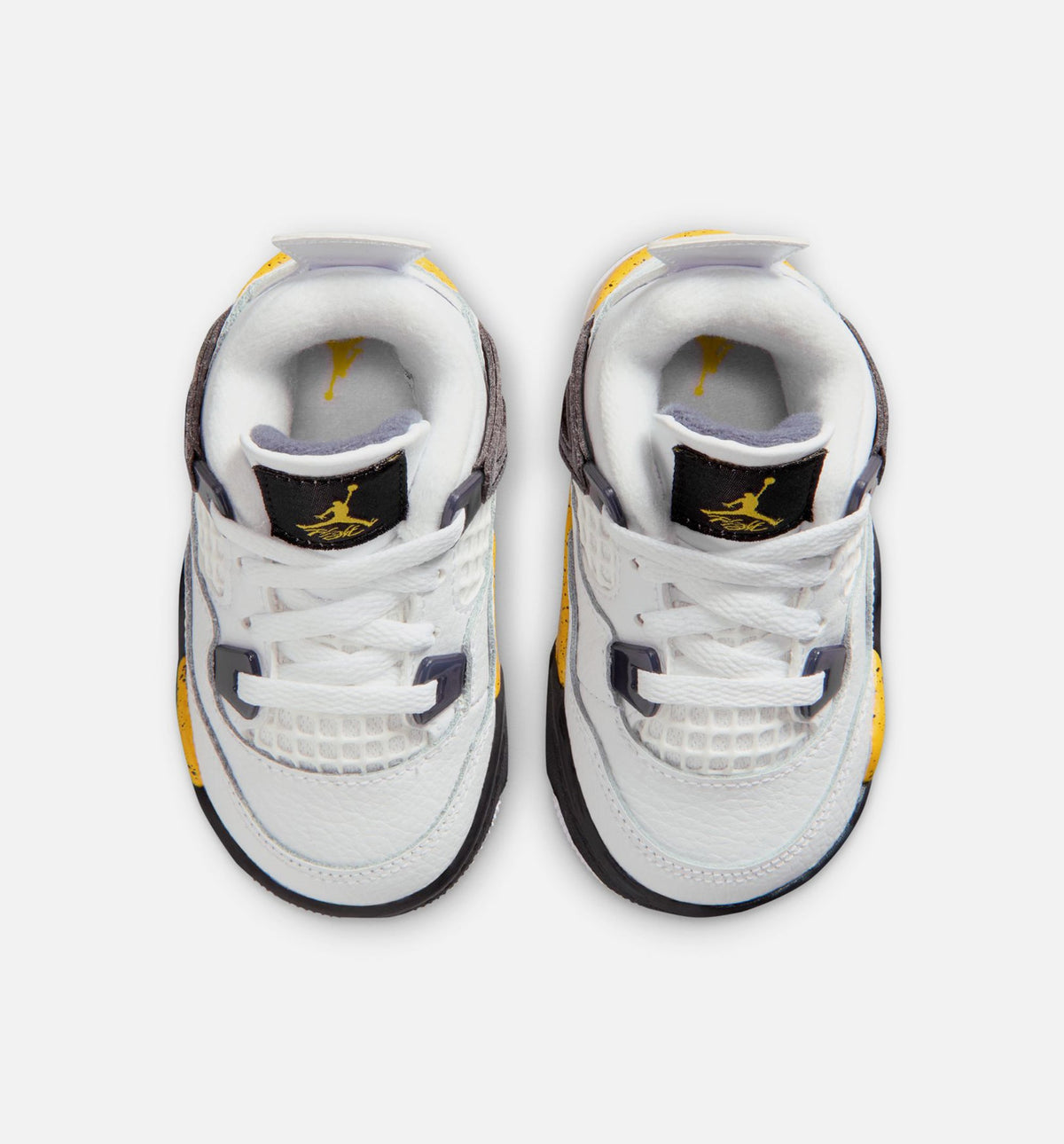 Air Jordan 4 Retro Rare Air Tour Yellow 婴幼童休闲运动鞋 - 白色/深蓝灰/黑色/巡游黄
