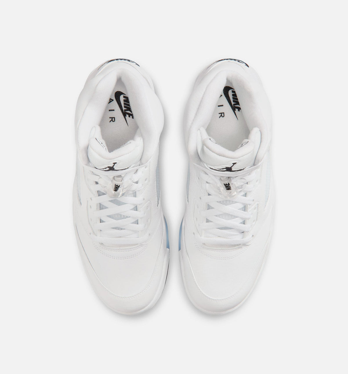 Air Jordan 5 Retro OG White Metallic 男士休闲运动鞋 - 白色/金属银/黑色