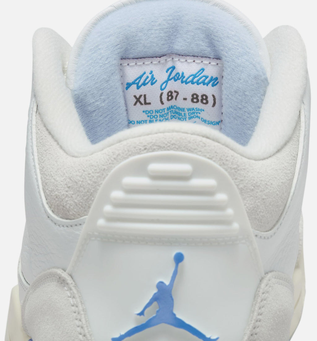 Air Jordan 3 Retro Lucky Shorts 男士休闲运动鞋 - 峰顶白/氢蓝/传奇蓝