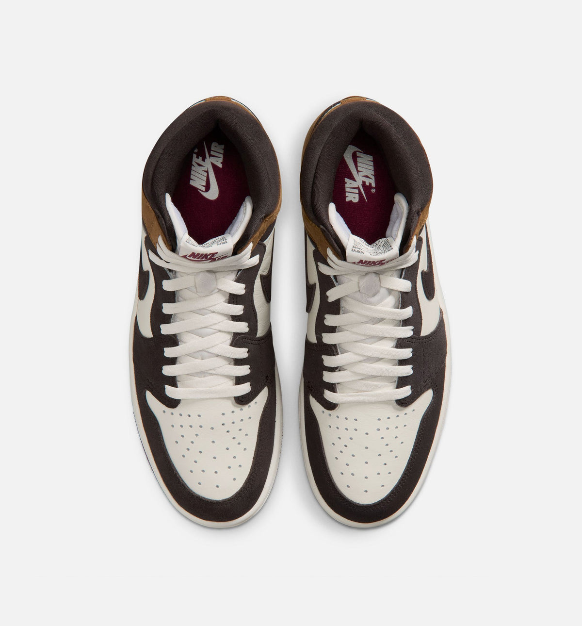 Air Jordan 1 Retro High OG Love Letter 男士休闲运动鞋 - 暗影棕/队红/浅英伦棕