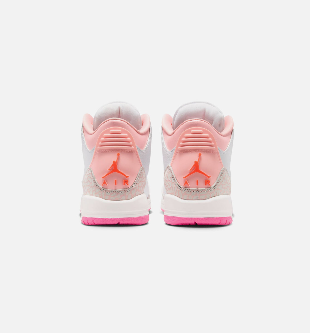 Air Jordan 3 Retro Spring Flowers 大童休闲运动鞋 - 珍珠粉/花粉/粉光/超级橙