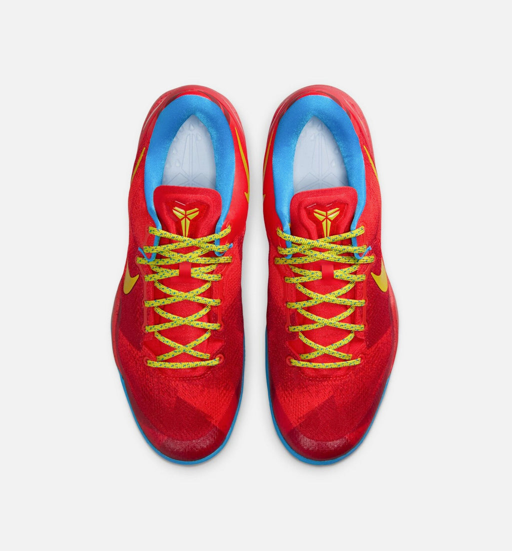 Kobe VIII Protro Year Of The Horse 男士休闲运动鞋 - 浅绯红/亮蓝色/亮香橼黄