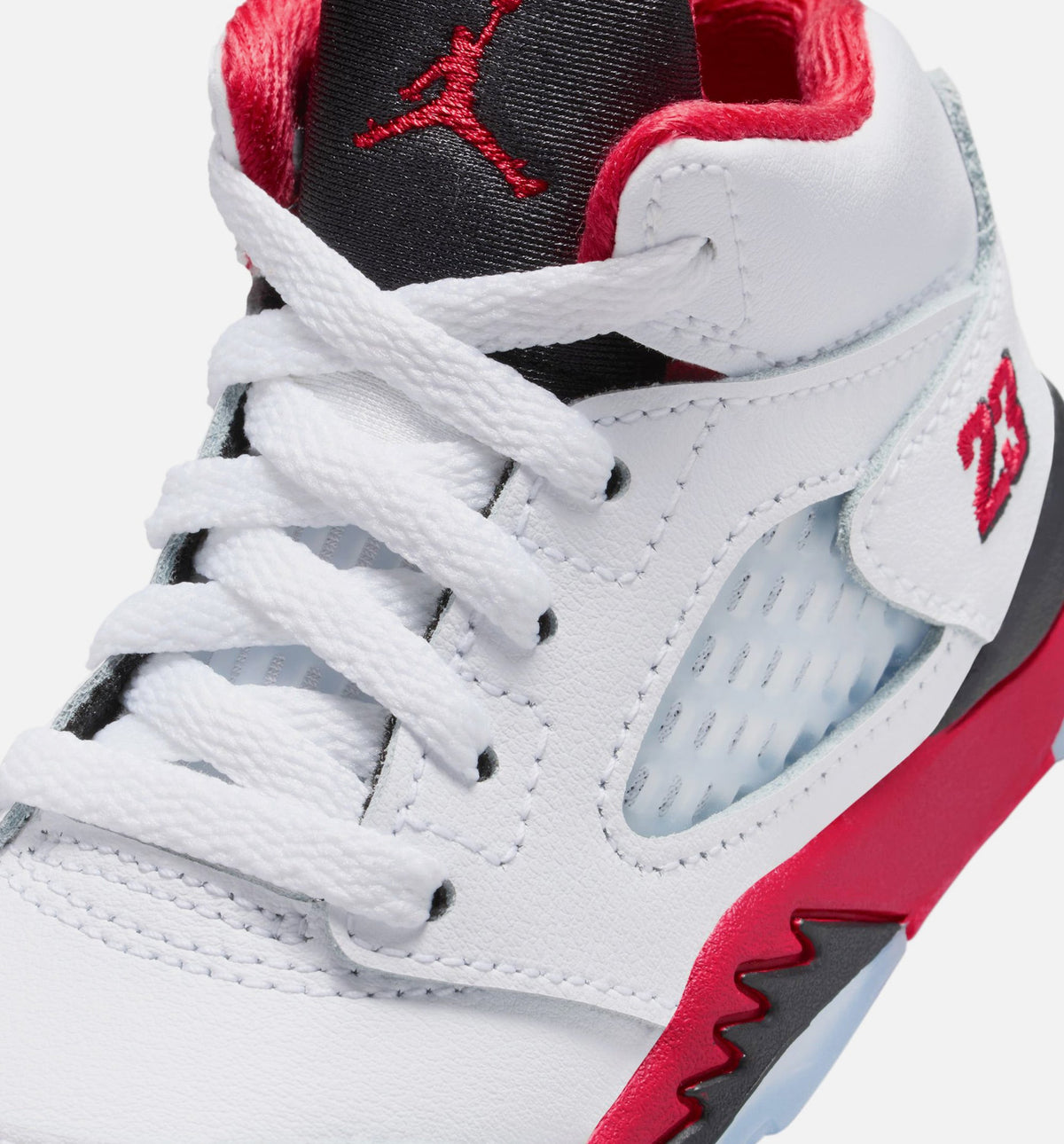 Air Jordan 5 Retro Fire Red 婴幼童休闲运动鞋 - 火焰红/白色