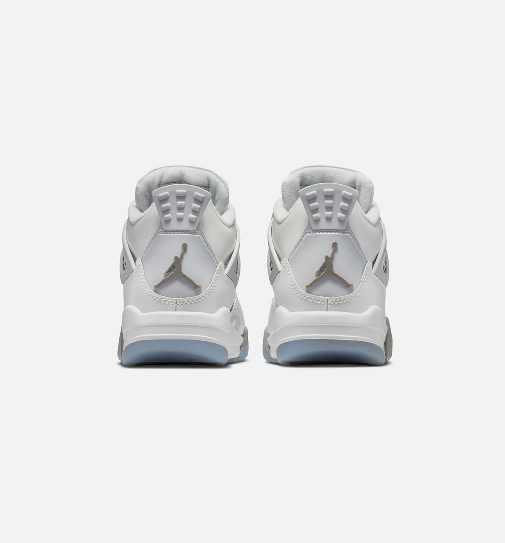 Air Jordan 4 Retro 大童休闲运动鞋 - 光子灰/冰蓝/锡灰